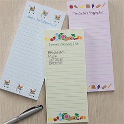 Personalized Magnetic Grocery List Notepads
