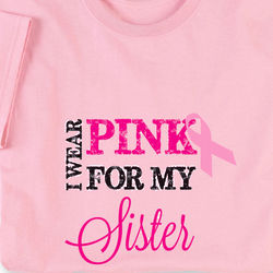 I Wear Pink Personalized Youth Shirt