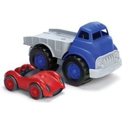 Green Toys Flatbed Truck and Race Car Set