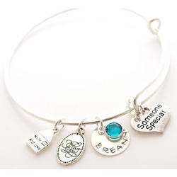 Someone Special Personalized Adjustable Wire Bangle Bracelet
