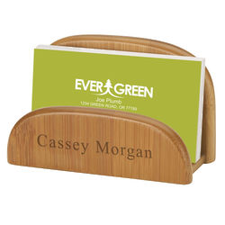Eco-Friendly Bamboo Business Card Holder