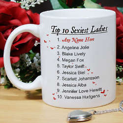 Top 10 Sexiest Ladies Personalized Mug