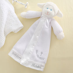 Bless this Child Christian Lamb Personalized Baby Blanket