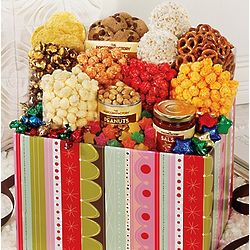 Jumbo Striped Snack Gift Box