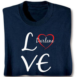 Love Heart Personalized T-Shirt