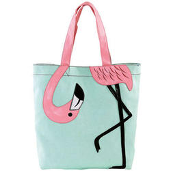 Bending Flamingo Animal Tote Bag