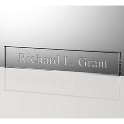 Personalized 12-Inch Crystal Nameplate