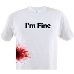 I'm Fine Zombie Shirt