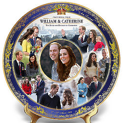2014 Royal Tour William and Catherine Commemorative Plate