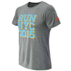 Men's Run NYC 2015 Vazee T-Shirt in Heather Grey