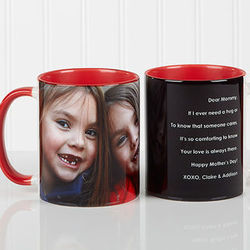 Personalized Photo Sentiments Coffee Mug Her