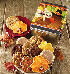 Eat More Cookies Thanksgiving Gift Tin