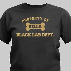 Personalized Property of Dog Breed T-Shirt
