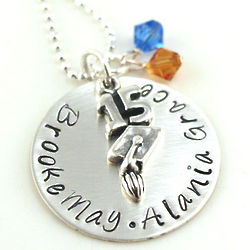 Graduate's Personalized Sterling Silver Necklace