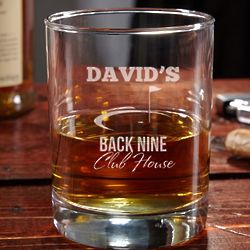 Back Nine Club House Rocks Glass