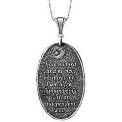Cherish Necklace Quote from Jane Eyre