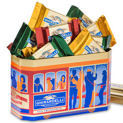 Ghirardelli Squares Chocolates Cable Car Gift Tin