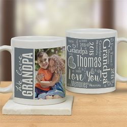 Personalized We Love Photo Word-Art Mug