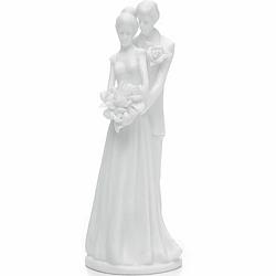 Contemporary Bride and Groom Figurine Cake Topper