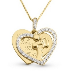 Gold Over Sterling Miracle of Life Necklace