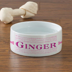 Personalized Doggie Delights Small Dog Bowl