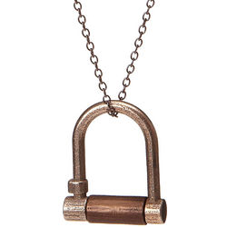 Metal U-Locket Necklace