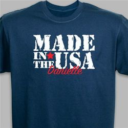 Personalized Made in the USA T-Shirt