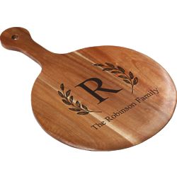 Monogrammed Wood Pizza Paddle