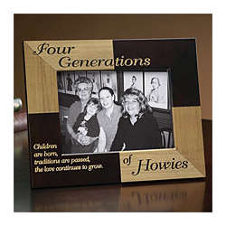 Family Generations Wood Photo Frame