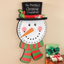 Personalized Snowman Countdown Advent Calendar