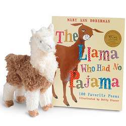 The Llama Who Had No Pajama Book and Plush Toy