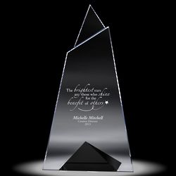 Personalized Triumph Crystal Award