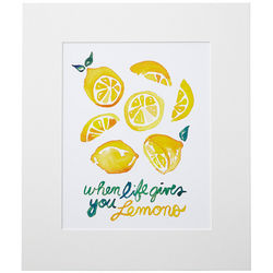 When Life Gives You Lemons Framed Art Print
