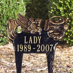 Personalized Pet Memorial Angel Lawn Plaque