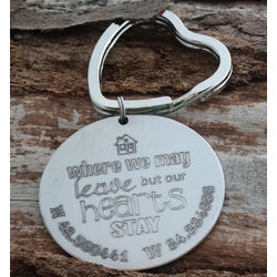 Where We May Leave Going Away Personalized Key Chain