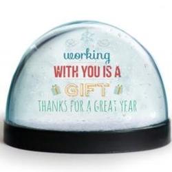 Working With You Is A Gift Snow Globe