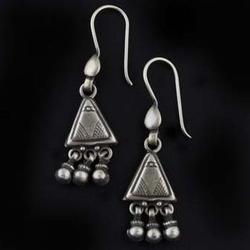 Illuminati Silver Dangle Earrings