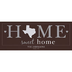 Personalized Home Sweet Home Wall Canvas