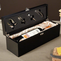 Swank Personalized Wine Box and Tool Kit