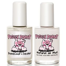 Piggy Paint Nail Polish Basecoat & Topcoat Gift Set