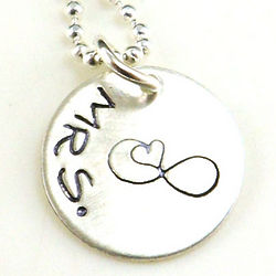 Infinite Love Mrs. Personalized Necklace