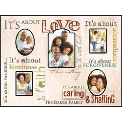 It's About Love Personalized Collage Picture Frame