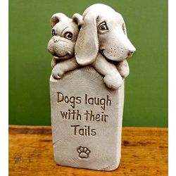 Dogs Laugh with Their Tales Plaque