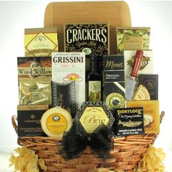 Grand Impressions Cheese & Snack Gift Basket