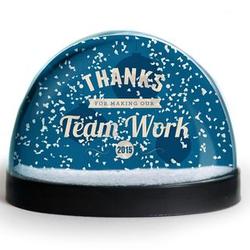 Thanks for Making Our Team Work Snow Globe