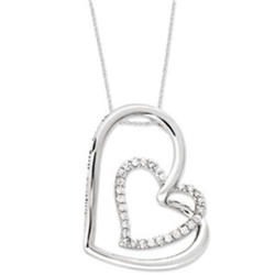 Thank You Mother Sterling Silver Antiqued CZ Hearts Necklace
