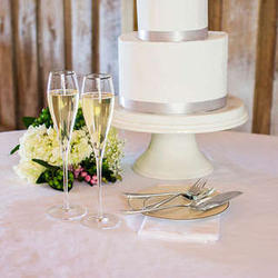 Wedding Champagne Flutes and Cake Server
