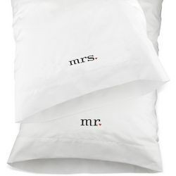 Mr. and Mrs. Embrodiered Pillowcases