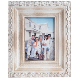 Distressed Beige Wood Large Picture Frame
