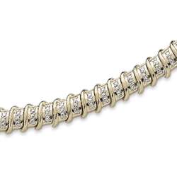 Large Diamond S Tennis Bracelet